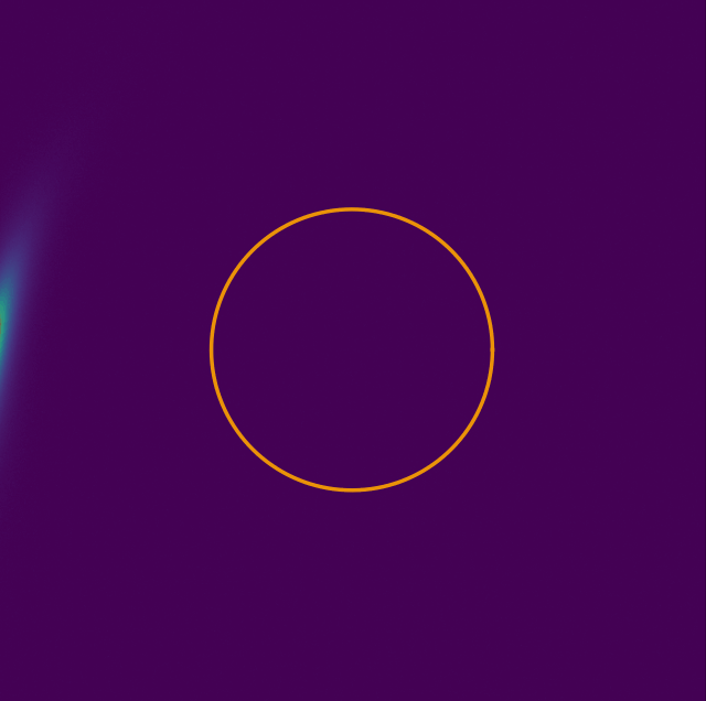 Simulación de lente gravitacional